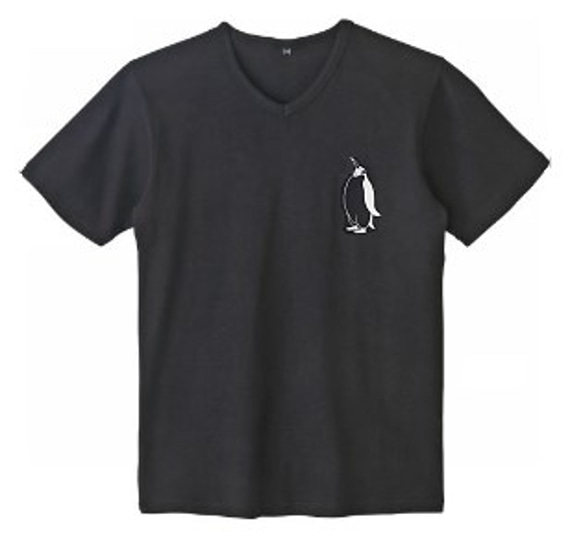 ペンギンメンズTシャツ　ストレッチ性とフィット感のよいTシャツ 1枚目の画像
