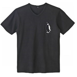 ペンギンメンズTシャツ　ストレッチ性とフィット感のよいTシャツ 1枚目の画像