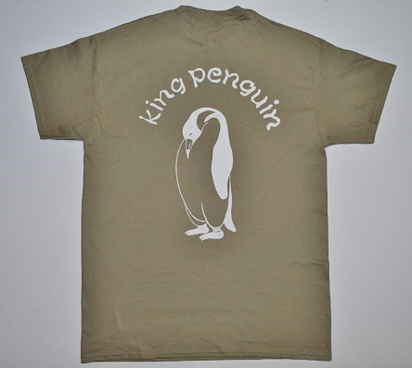 ペンギンＴシャツ、penguin、オリーブ、送料無料、新品 2枚目の画像