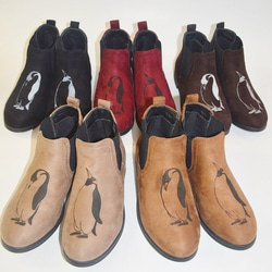 ペンギンサイドゴアブーツ、ブーツ、靴、オリジナルデザイン 6枚目の画像