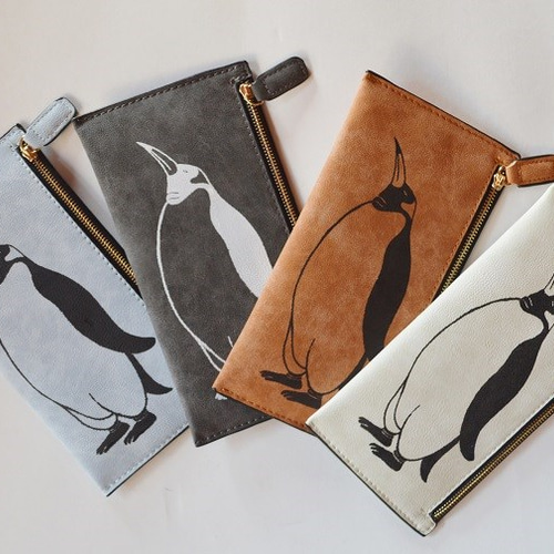 ペンギン 長財布 マルチ財布、バック, ハンドメイド 長財布