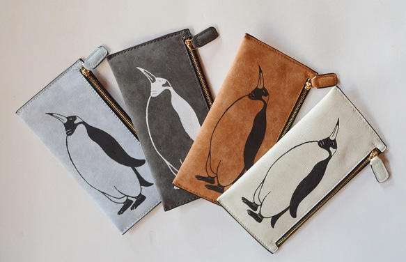 ペンギン 長財布 マルチ財布、バック, ハンドメイド 長財布