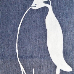 オリジナル注文様用、デニム素材のペンギンエプロン！ぺんぎん、penguinエプロン、キッチン用品 2枚目の画像
