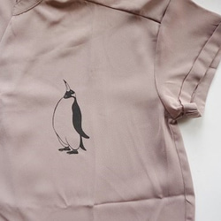 ペンギン　レディースノーカラースキッパーシャツ 2枚目の画像