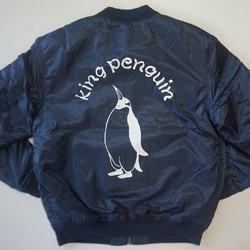 ペンギン ブルゾン　ミリタリージャケット　ネイビー/カーキ 4枚目の画像