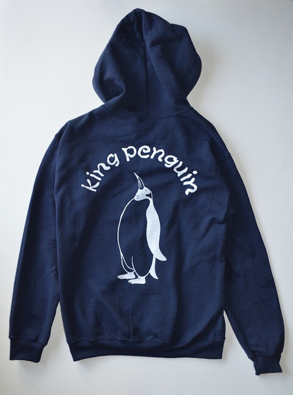 $ベンジャミン様　フード付き スウェット ペンギンパーカー、フード付きスウェットZIP(ジップ)、メンズ