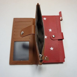オリジナル手帳型財布、収納力抜群のお財布、オリジナルデザイン 5枚目の画像