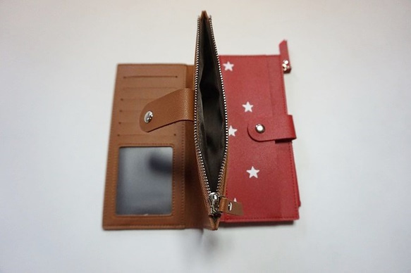 オリジナル手帳型財布、収納力抜群のお財布、オリジナルデザイン 5枚目の画像