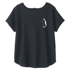 ペンギン　レディース2WAYワッフルTシャツ 1枚目の画像