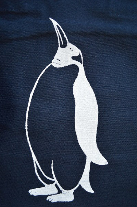 ペンギンショルダーバッグ、penguin, ネイビー、送料無料 2枚目の画像