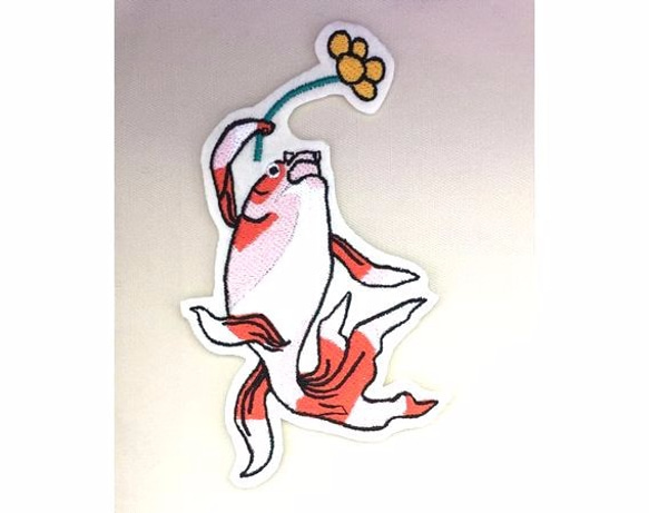 刺繍ワッペン■浮世絵■金魚づくし 1枚目の画像