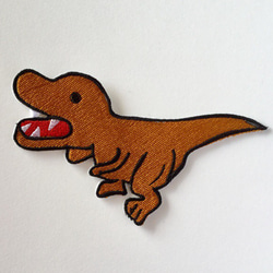 ワッペン■ティラノサウルス■大きいサイズ■刺繍 1枚目の画像