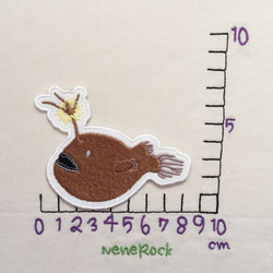 ワッペン■チョウチンアンコウ■深海生物 2枚目の画像