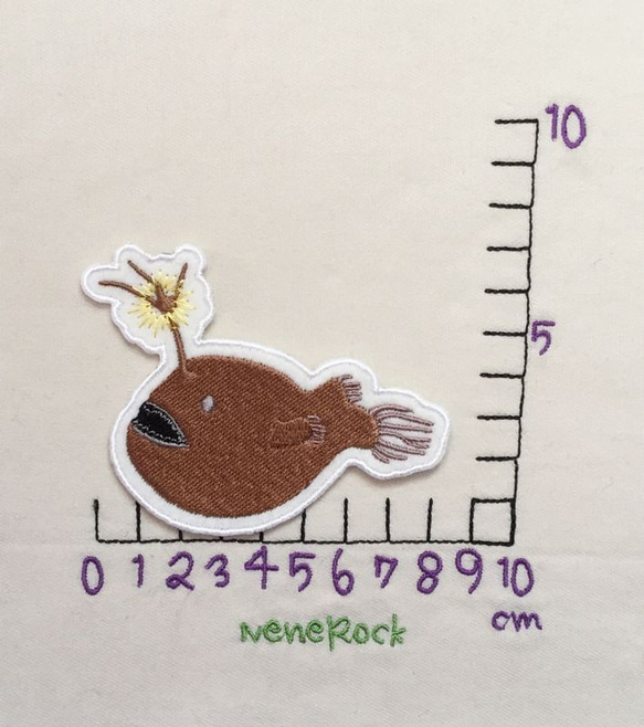 ワッペン■チョウチンアンコウ■深海生物 2枚目の画像