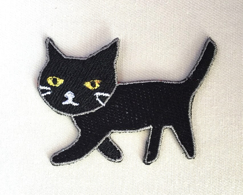 【美品】ふりふ Theatre 刺繍スカジャン ブラック 黒 猫 ねこ SKJ-003 月と狐 刺繍スカジャン ブラック S・ M・L・XL・XXL