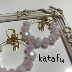 katafuのかわいいもの好き女の子ピアス 1枚目の画像