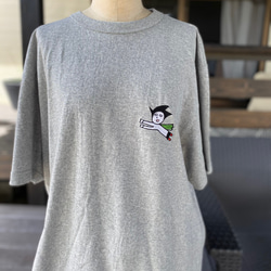 【巨匠動物園】科学に弱い子・ワンポイント刺繍Tシャツ 2枚目の画像