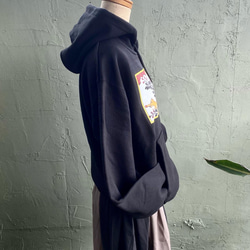 【巨匠動物園】花札シリーズ・猪鹿蝶パーカー 3枚目の画像