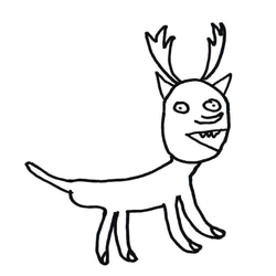 【巨匠動物園】花札シリーズ・猪鹿蝶パーカー 7枚目の画像