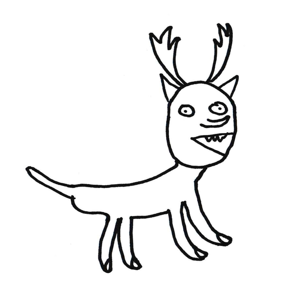 【巨匠動物園】花札シリーズ・猪鹿蝶パーカー 7枚目の画像