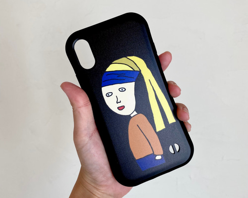 巨匠動物園】青いハチマキの子スマホケース iPhoneケース・カバー