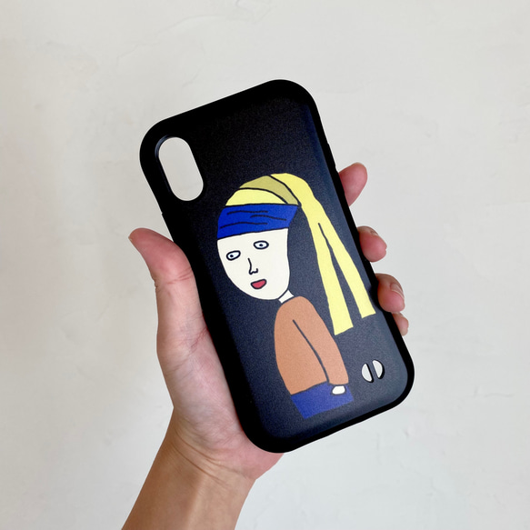 巨匠動物園】青いハチマキの子スマホケース iPhoneケース・カバー