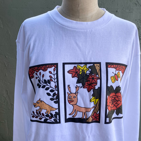 楽天市場】こいこい花札インクジェットロングTシャツ CHIGIRI