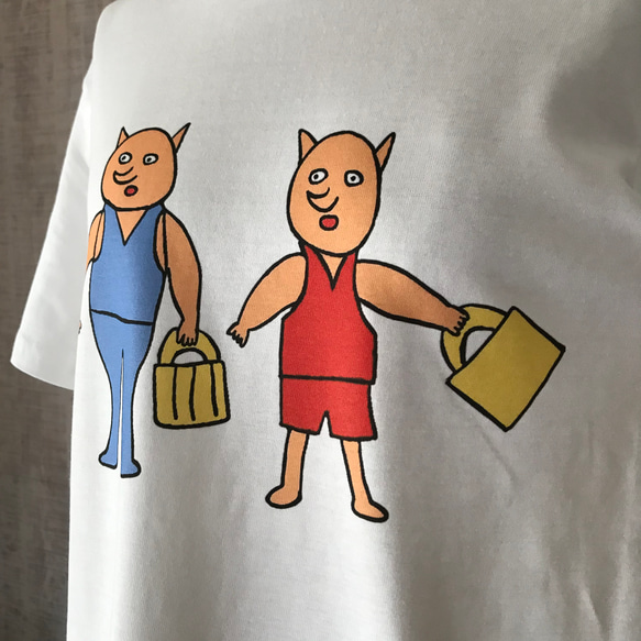 【巨匠動物園】誰と誰Tシャツ 6枚目の画像