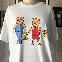 【巨匠動物園】誰と誰Tシャツ 7枚目の画像