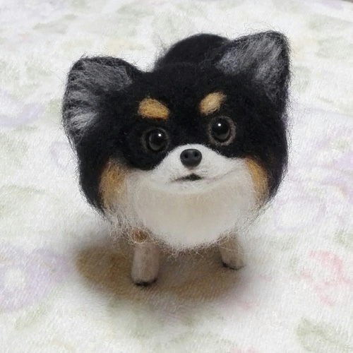 チワワ羊毛フェルト(ブラックタン) 羊毛フェルト コロ 通販