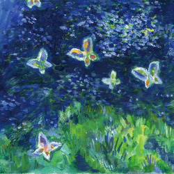 夜行蝶 絵画 丸山麗香 通販 1662665｜Creema(クリーマ)