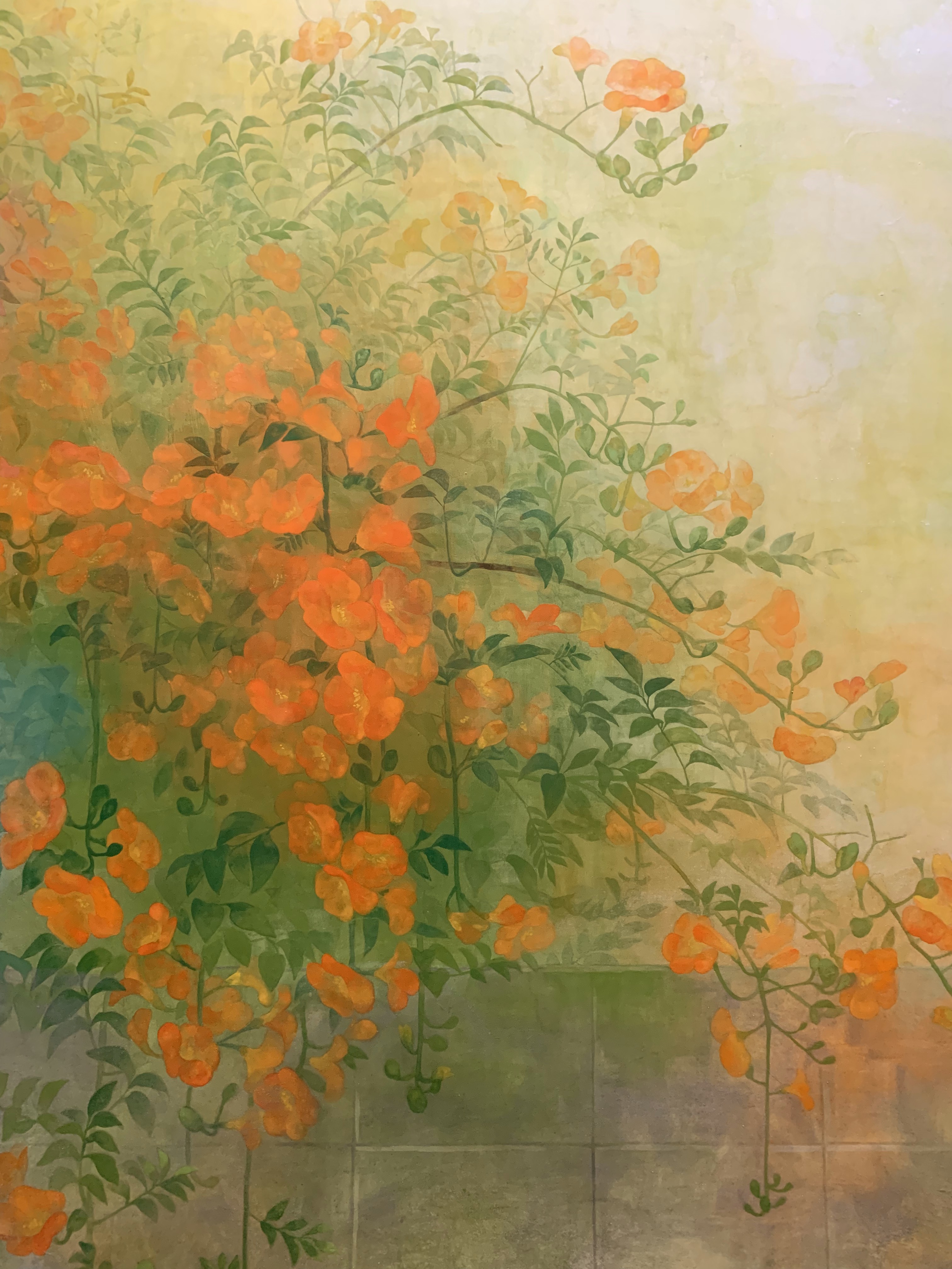 原画】ノウゼンカズラ 日本画 絵画 yumi 通販 10659827｜Creema