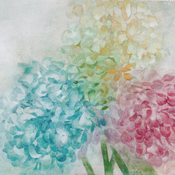「あじさい」 绘画 あじさい色」 . a watercolor painting