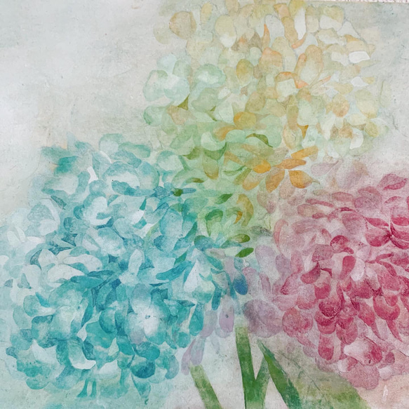 原画】紫陽花 絵画 yumi 通販 9641828｜Creema(クリーマ)