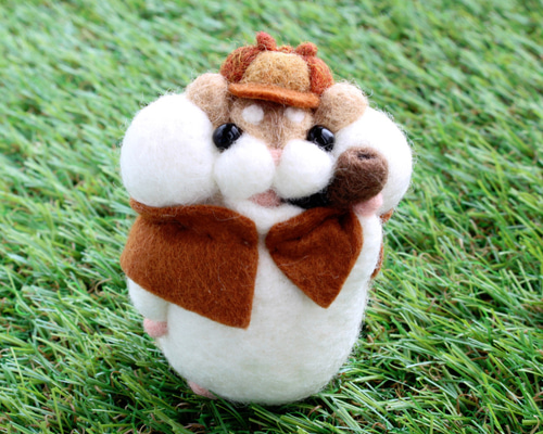 探偵！ハムスター【ロボロフスキー】 羊毛フェルト Yuto 通販 7792990