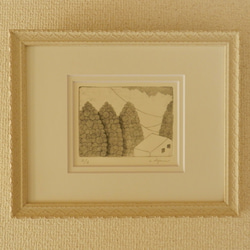 絵画　カラー銅版画◎額装品 05905c42d2fc3bed208e789a747e33