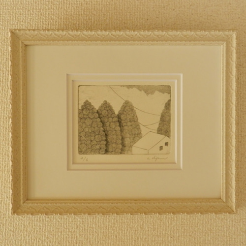 絵画  カラー銅版画  額装品 杉山居】銅版画 額装品 版画 atelier clip 通販 4570956｜Creema