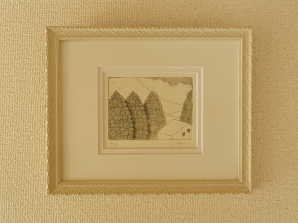 杉山居】銅版画 額装品 版画 atelier clip 通販 4570956｜Creema(クリーマ)