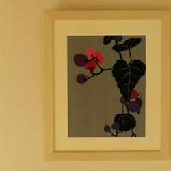 【terasu　野葡萄】　原画額装品 2枚目の画像