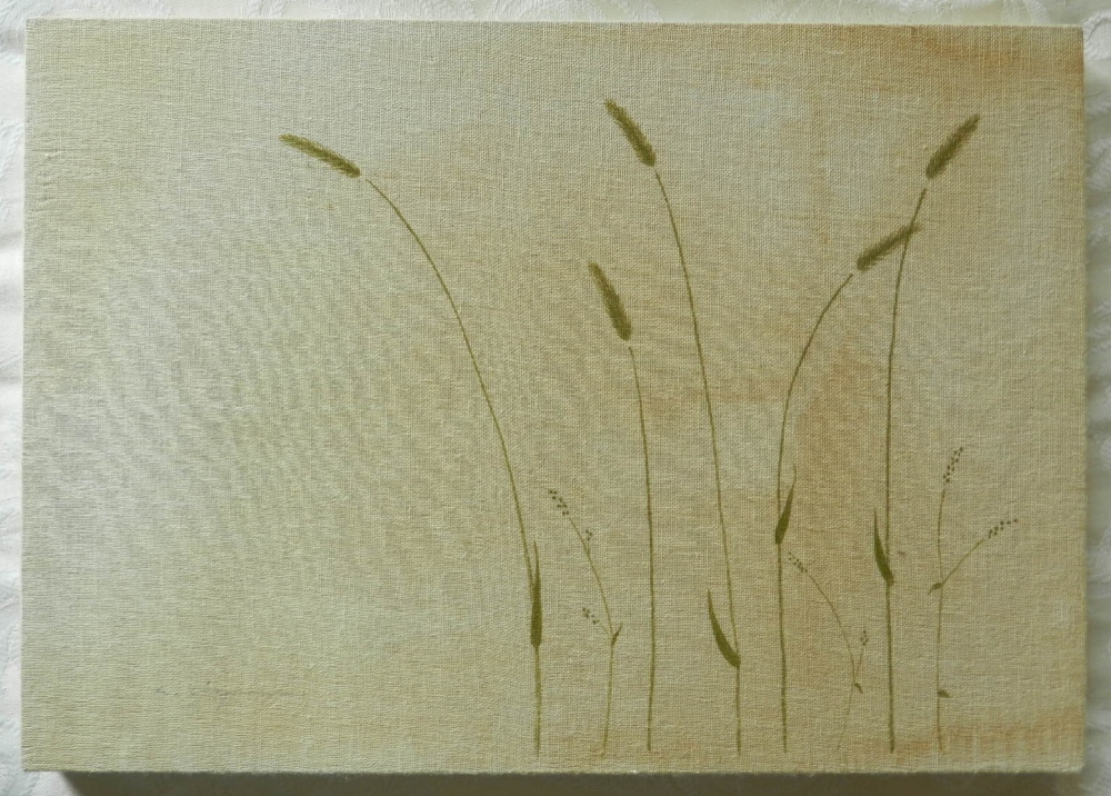 【狗尾草、犬蓼】　ファブリックパネル 原画