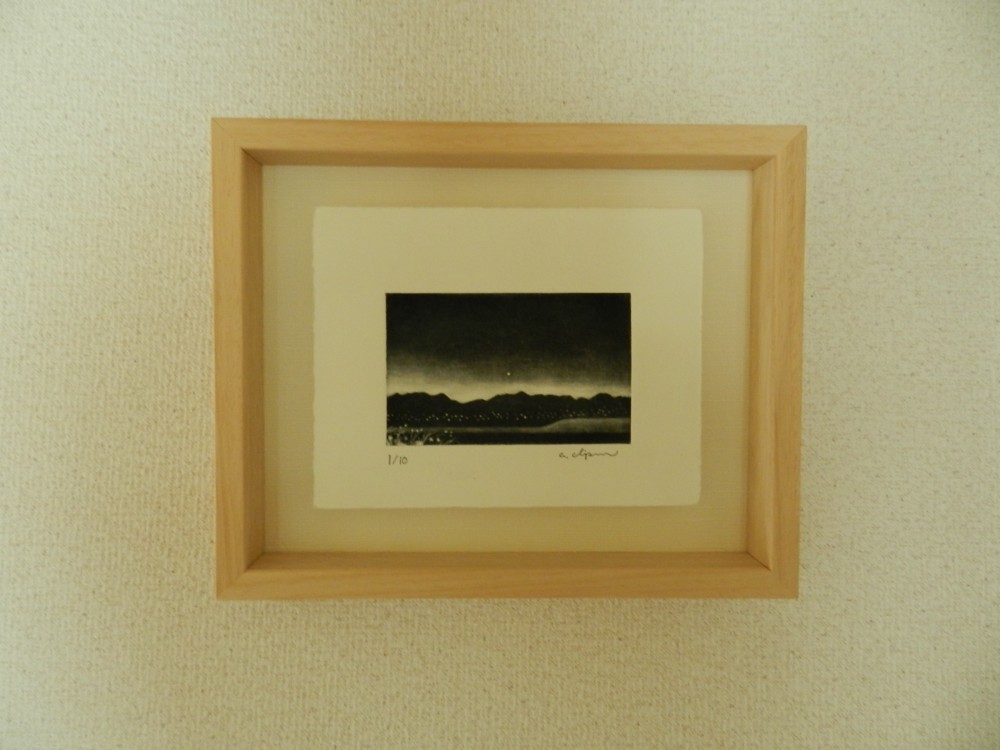 【宵の明星】銅版画　額装品