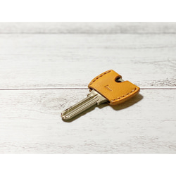 受注制作 レザー製 キートップカバー オリジナルキーカバー LOLOMAレザー レザーの色が選べる 3枚目の画像