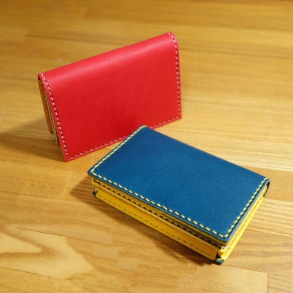 受注製作』革の色が自由に選べる オリジナル レザー製 名刺入れ カード