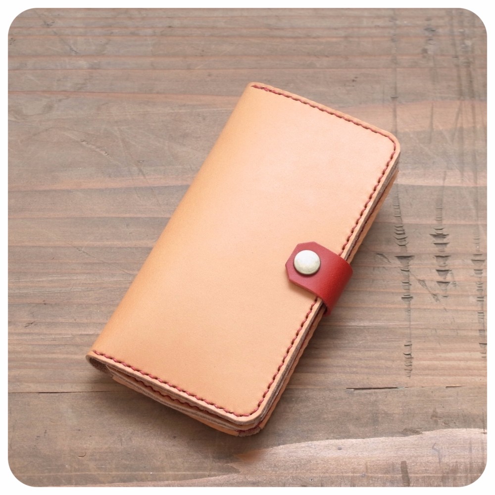 『受注製作』 革の色が自由に選べる iphoneSE2/iphone7/iphone8 手帳型レザーケース 全22色