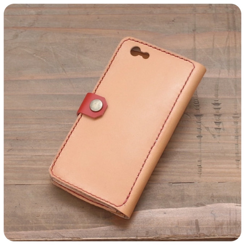 受注製作』 革の色が自由に選べる iphone6/6s用 手帳型レザーケース 