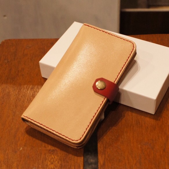 『受注製作』 革の色が自由に選べる iphone6/6s用 手帳型レザーケース オーダーメイド 全18色