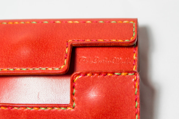 限定製作 コンパクトな革製財布 サーペンタインxイエロー フル財布 10枚目の画像