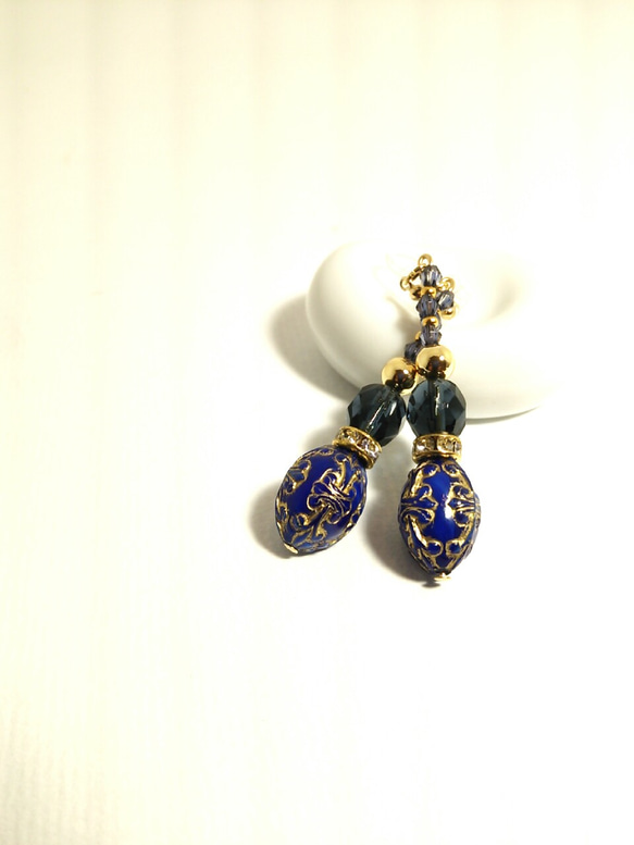 earring -exotic blue- 2枚目の画像