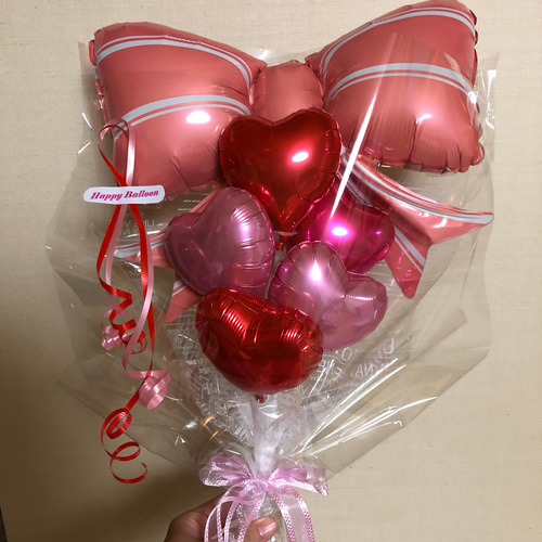 バルーンブーケ バルーン リボン ハート 誕生日 結婚式 卒業 入学