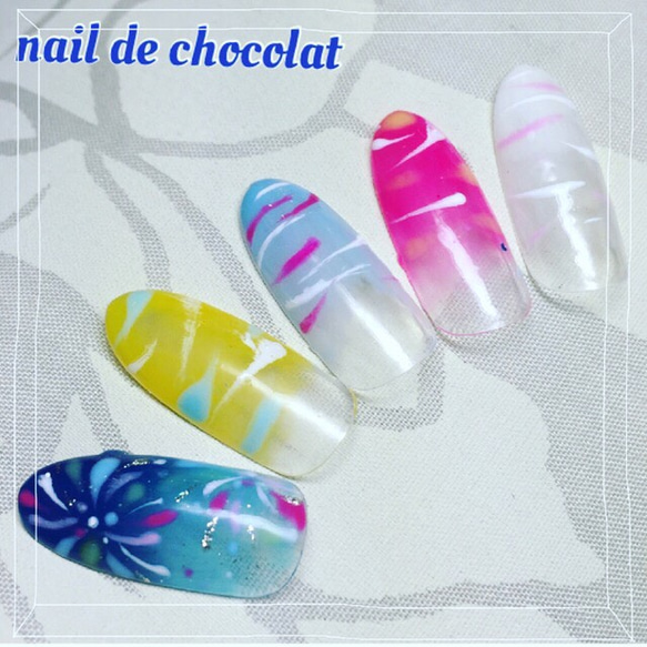 夏祭りネイル花火&ヨーヨー〜イベント、お祭り、浴衣、デートに